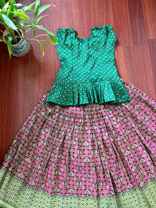 Dahlia Green - Lehenga Set