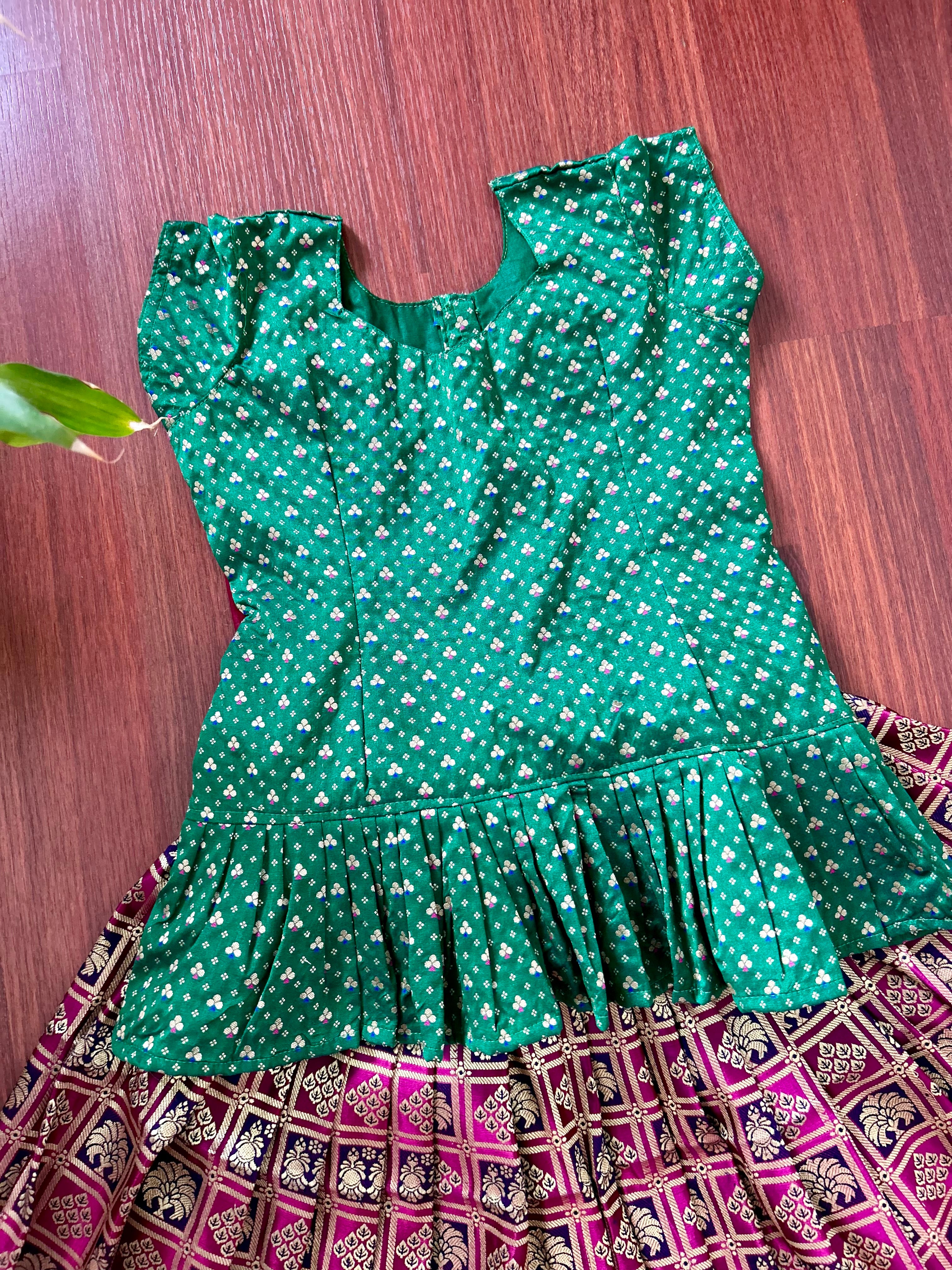 Dahlia Green - Lehenga Set