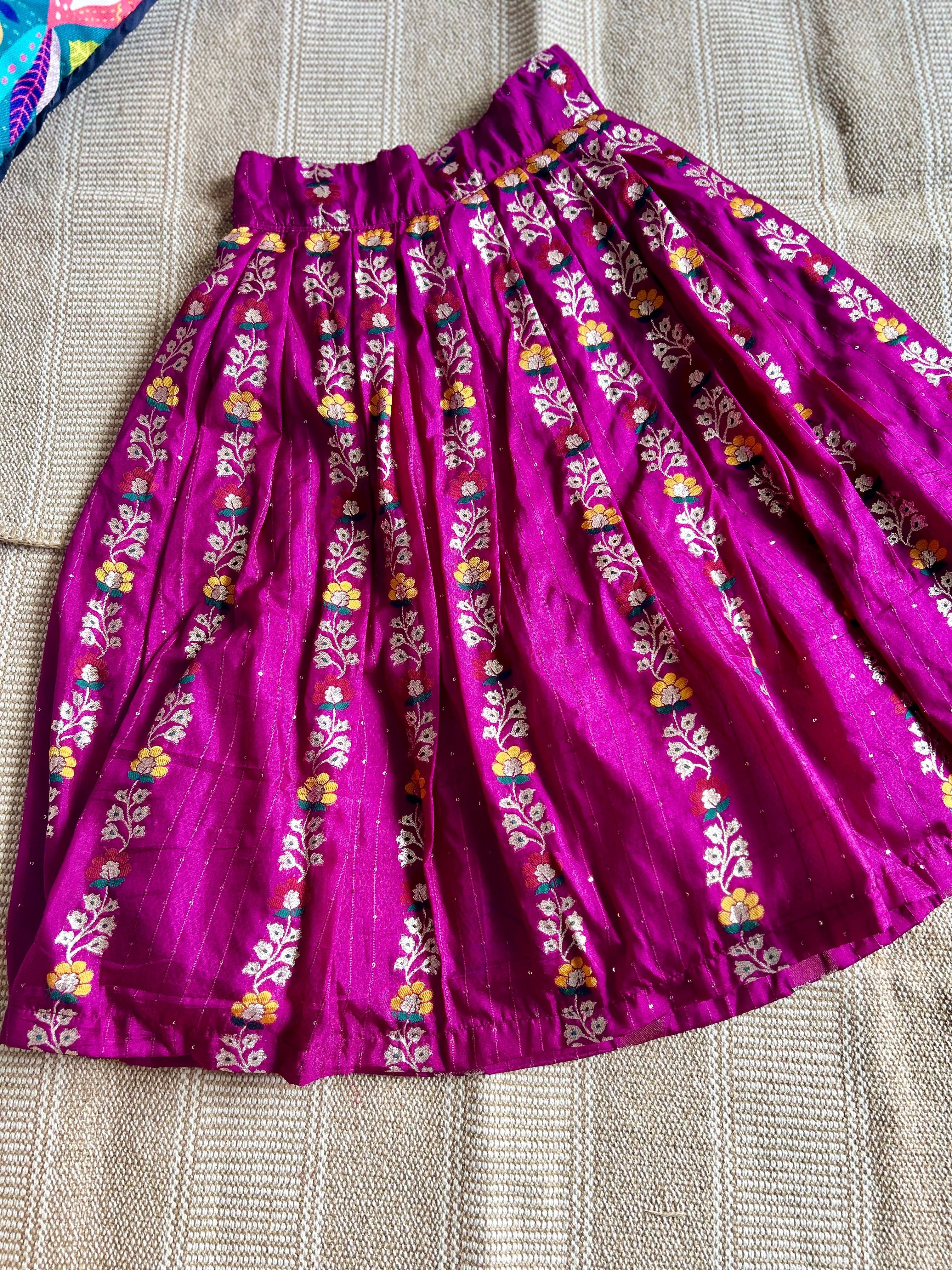 Festive marigold lehenga set