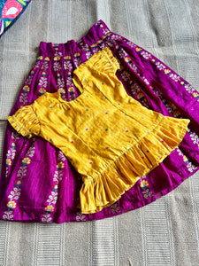 Festive marigold lehenga set