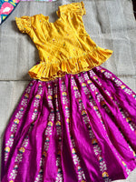 Load image into Gallery viewer, Festive marigold lehenga set
